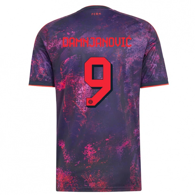 Danxen Women Jovana Damnjanović #9 Purple Red Third Jersey 2026/27 T-Shirt