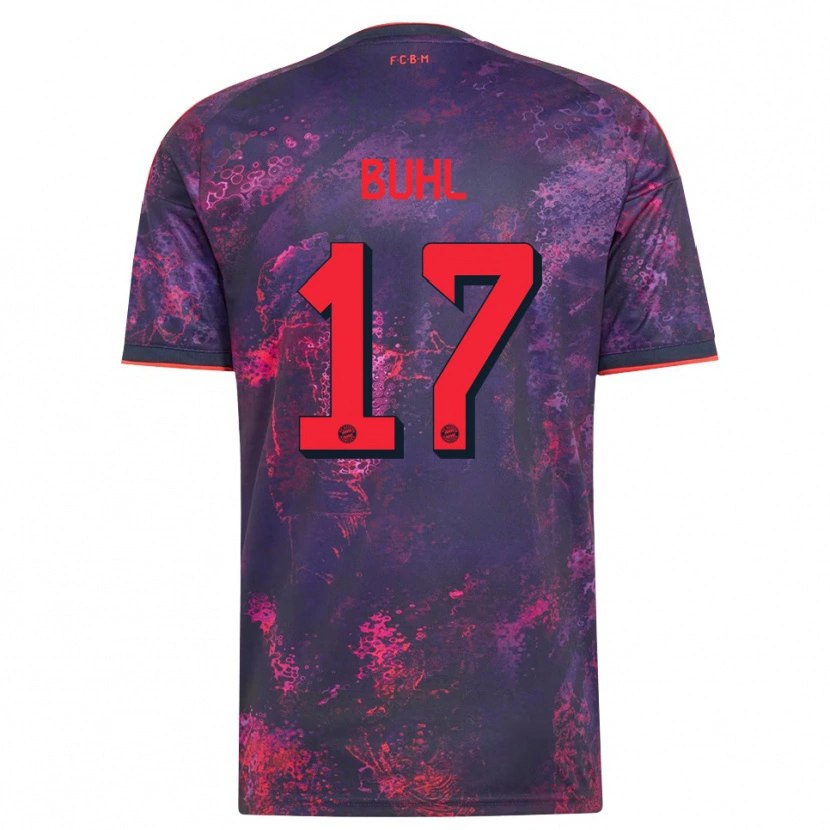 Danxen Women Klara Buhl #17 Purple Red Third Jersey 2026/27 T-Shirt