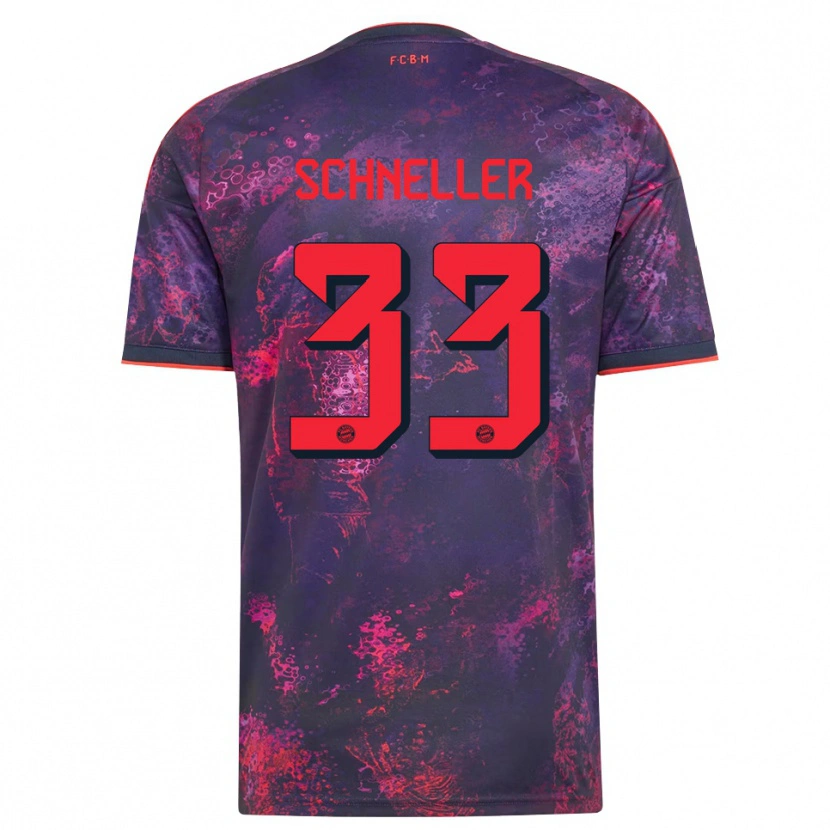 Danxen Women Lukas Schneller #33 Purple Red Third Jersey 2026/27 T-Shirt