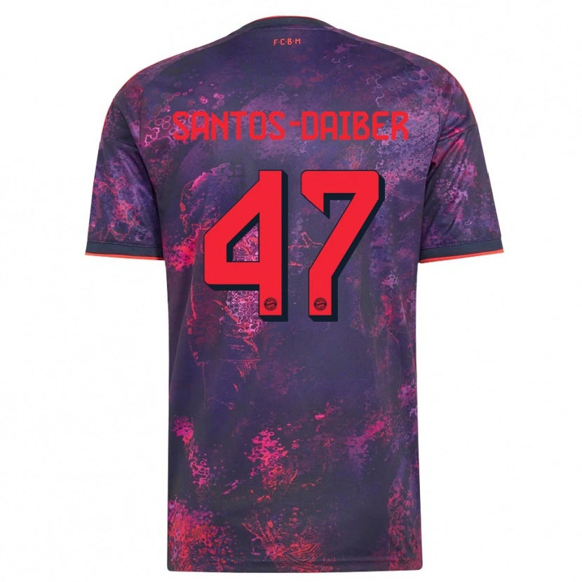 Danxen Women David Santos Daiber #47 Purple Red Third Jersey 2026/27 T-Shirt