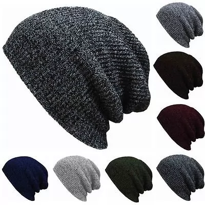 Solid Plain Soft Knit Hats  