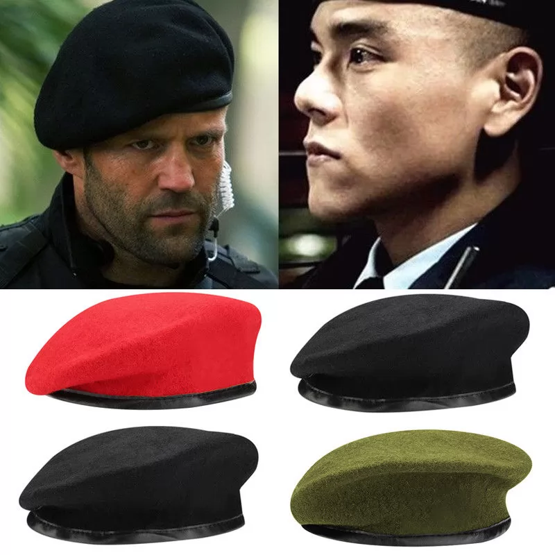 Unisex Wool Forces Squads Military Training Caps