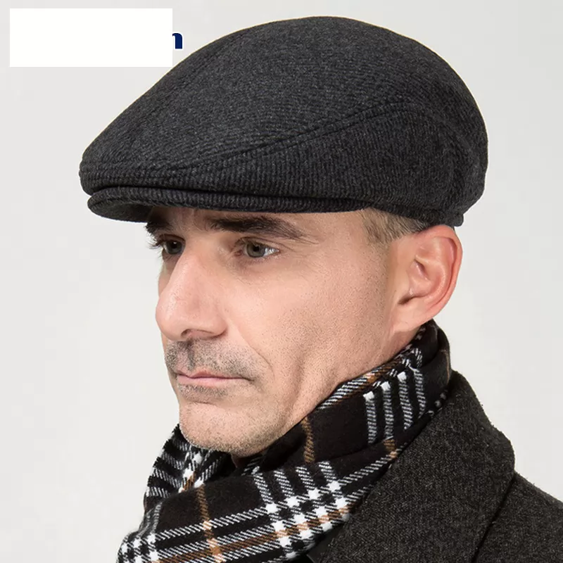 Male Newsboy Cap Dad Warm Hats