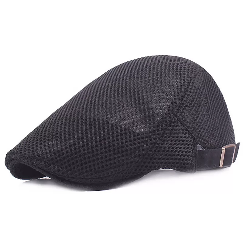 Mesh Men Peaked Breathable Ivy Flat Cap