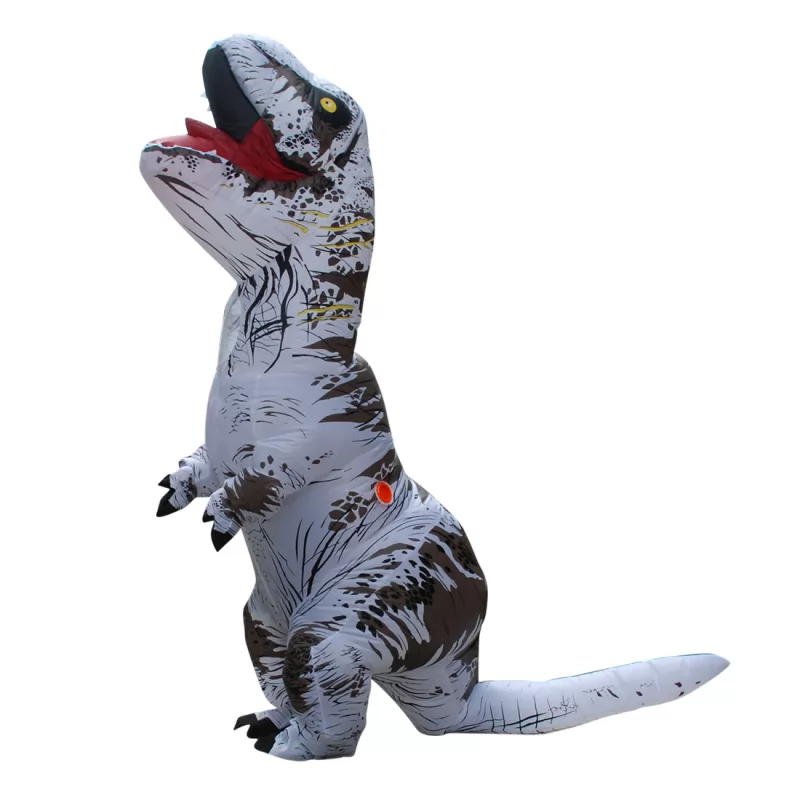 DANXEN Adult White T-REX INFLATABLE Dinosaur Costume Costumes of Men