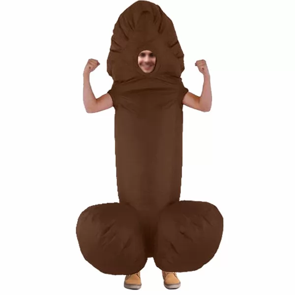 DANXEN Adult Brown Inflatable Sexy Inflatable WILLY Penis Costume