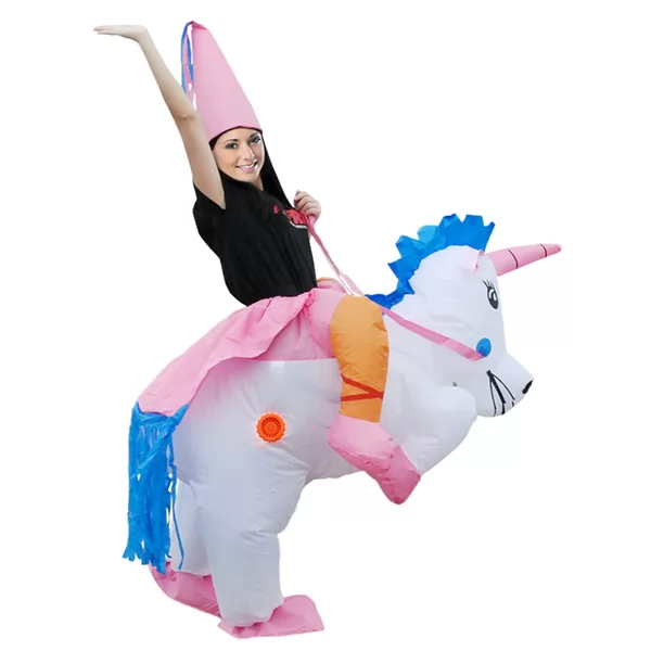 DANXEN Adult Inflatable Carry Me Unicorn Dinosaur Costume Outfit