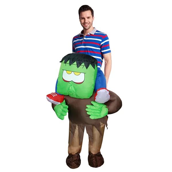 DANXEN Adult Inflatable Carry Me Horrible Ride on Frankenstein Monster Costume