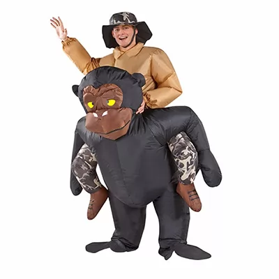 DANXEN Adult Blown Inflatable Carry Me Gorilla Costume