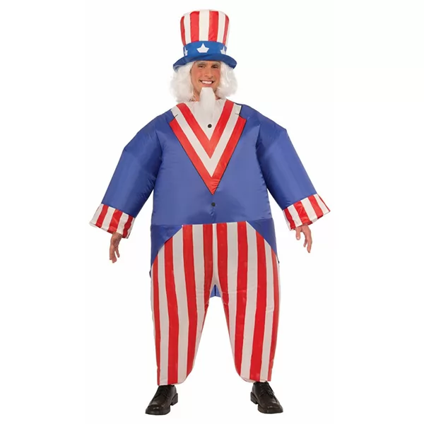 DANXEN Adult Inflatable Uncle Sam Costume