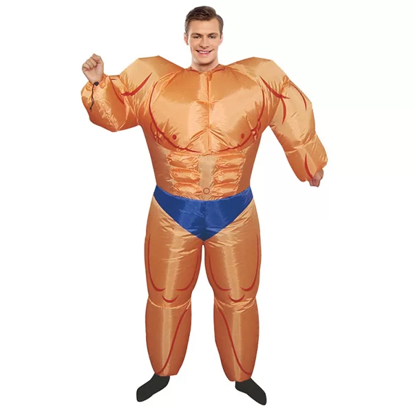 DANXEN Adult Inflatable Muscle Man Costume