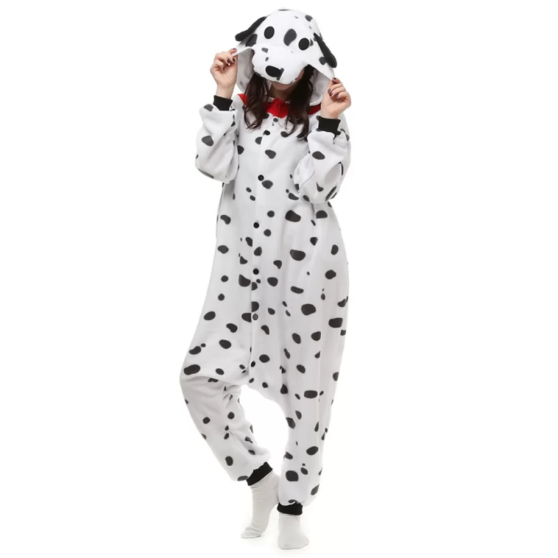 DANXEN Spotty Dog Kigurumi Unisex Fleece Pajamas Onesie