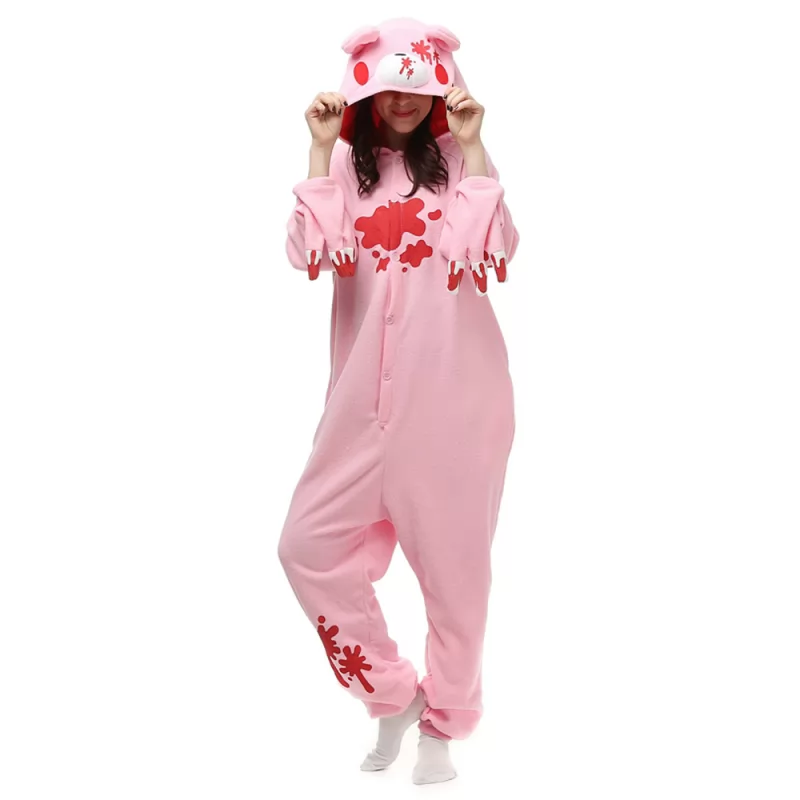 DANXEN Gloomy Bear Kigurumi Unisex Fleece Pajamas Onesie