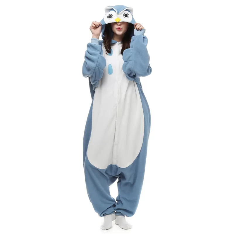 DANXEN Owl Kigurumi Unisex Fleece Pajamas Onesie