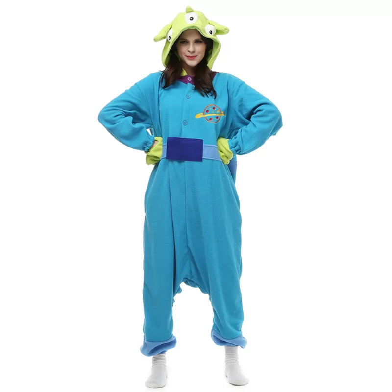 DANXEN Three Strange Kigurumi Unisex Fleece Pajamas Onesie