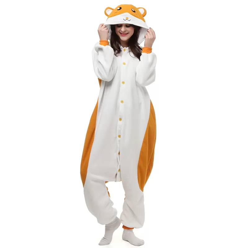 DANXEN Hamtaro Kigurumi Unisex Fleece Pajamas Onesie