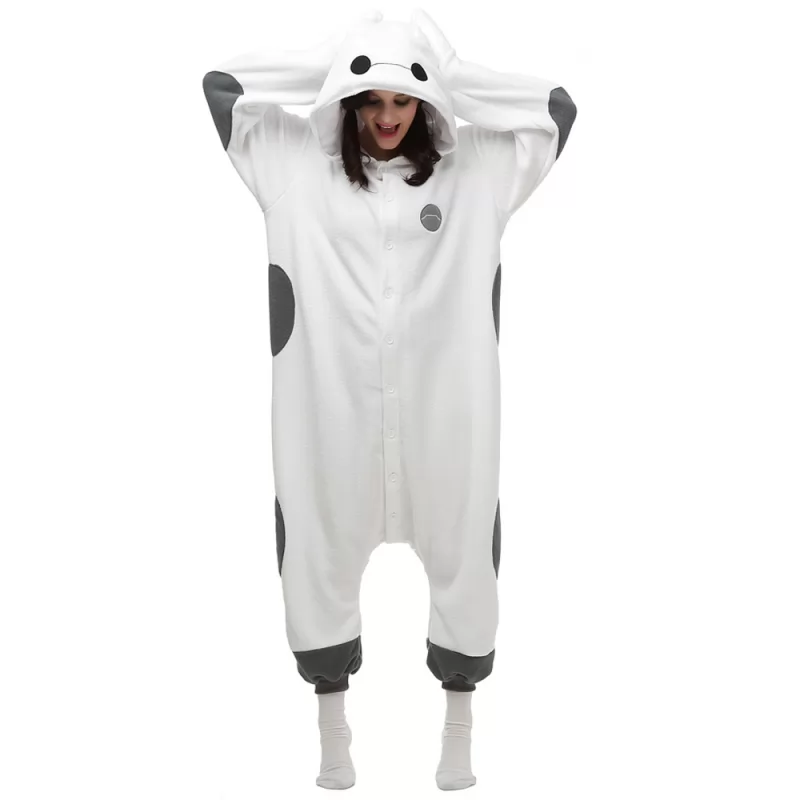 DANXEN Baymax Kigurumi Unisex Fleece Pajamas Onesie