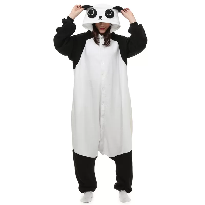 DANXEN Panda Kigurumi Unisex Fleece Pajamas Onesie