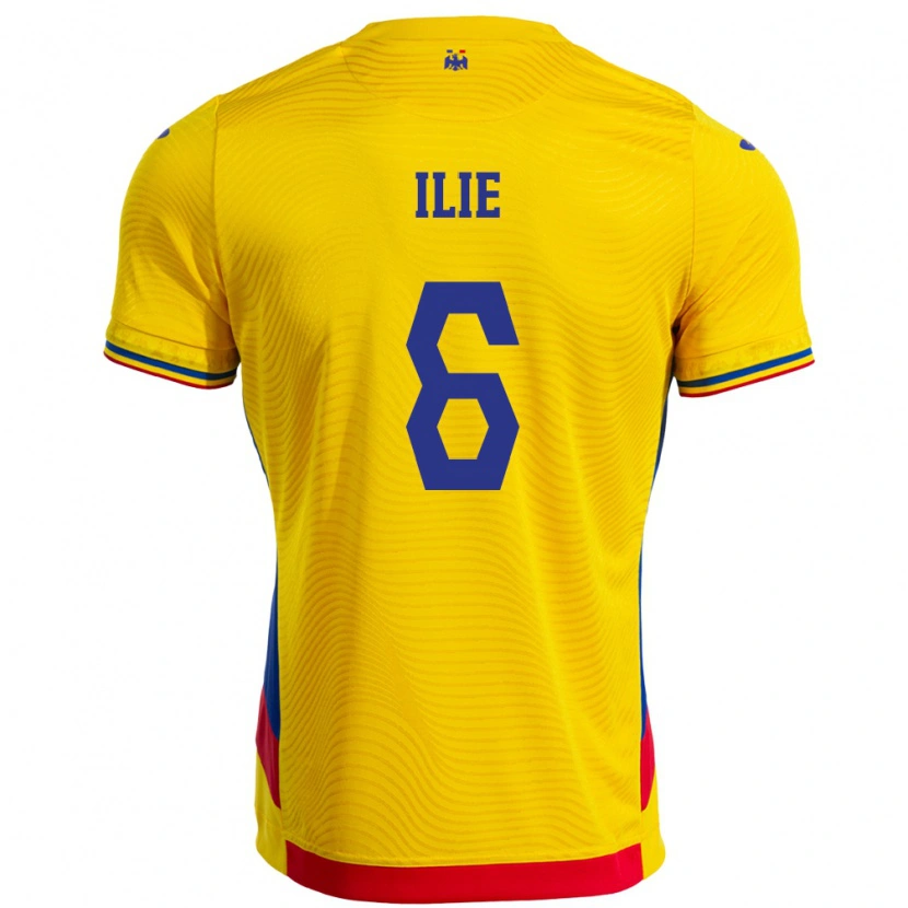 Danxen Kid Romania Matei Ilie #6 Yellow Home Jersey 24-26 T-Shirt