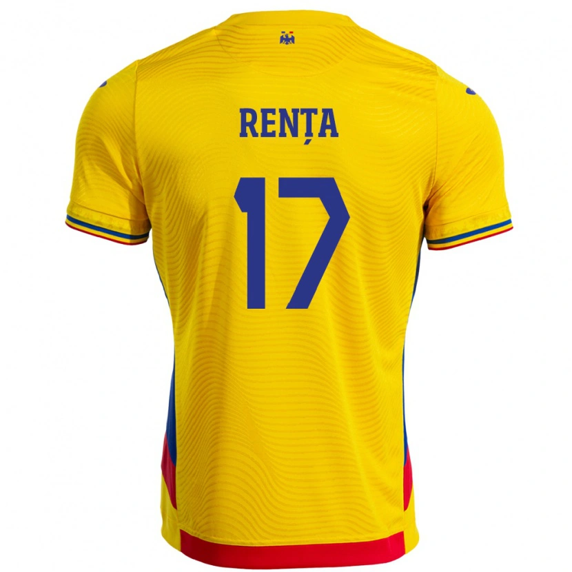 Danxen Kid Romania Denis Rența #17 Yellow Home Jersey 24-26 T-Shirt