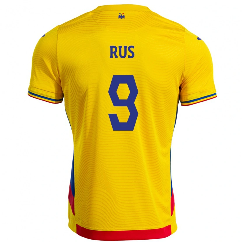 Danxen Kid Romania Laura Rus #9 Yellow Home Jersey 24-26 T-Shirt