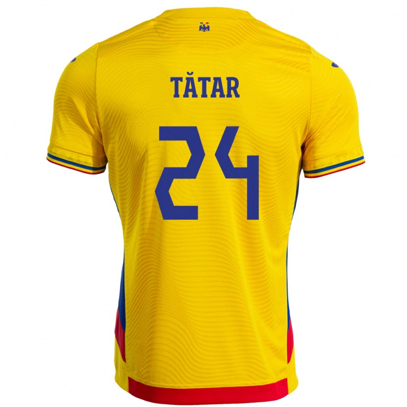 Danxen Kid Romania Mădălina Tătar #24 Yellow Home Jersey 24-26 T-Shirt