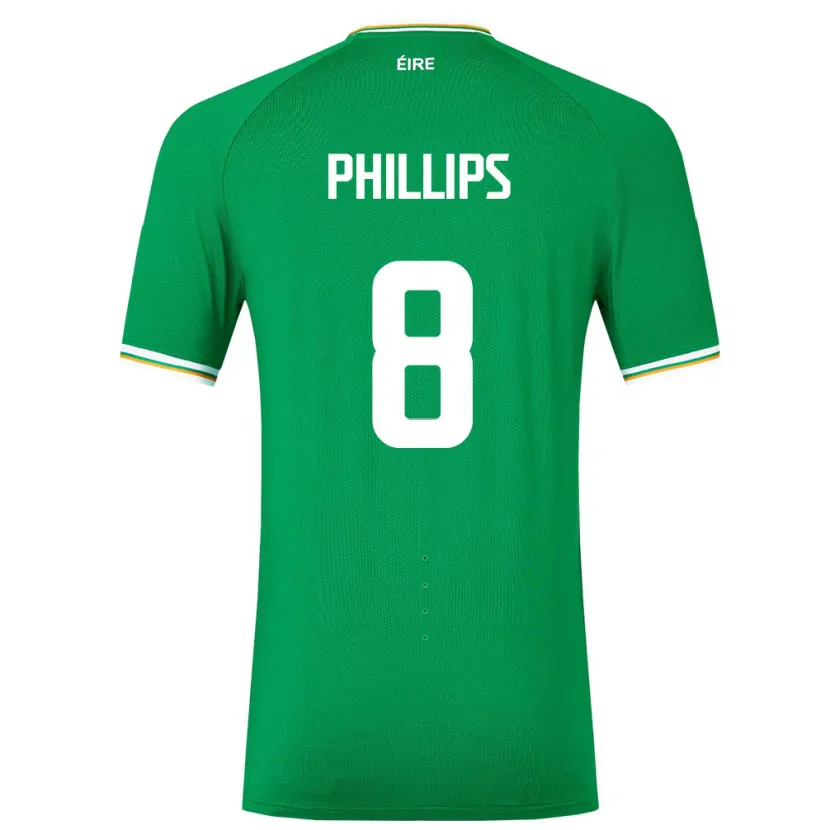 Danxen Kid Ireland Killian Phillips #8 Green Home Jersey 24-26 T-Shirt