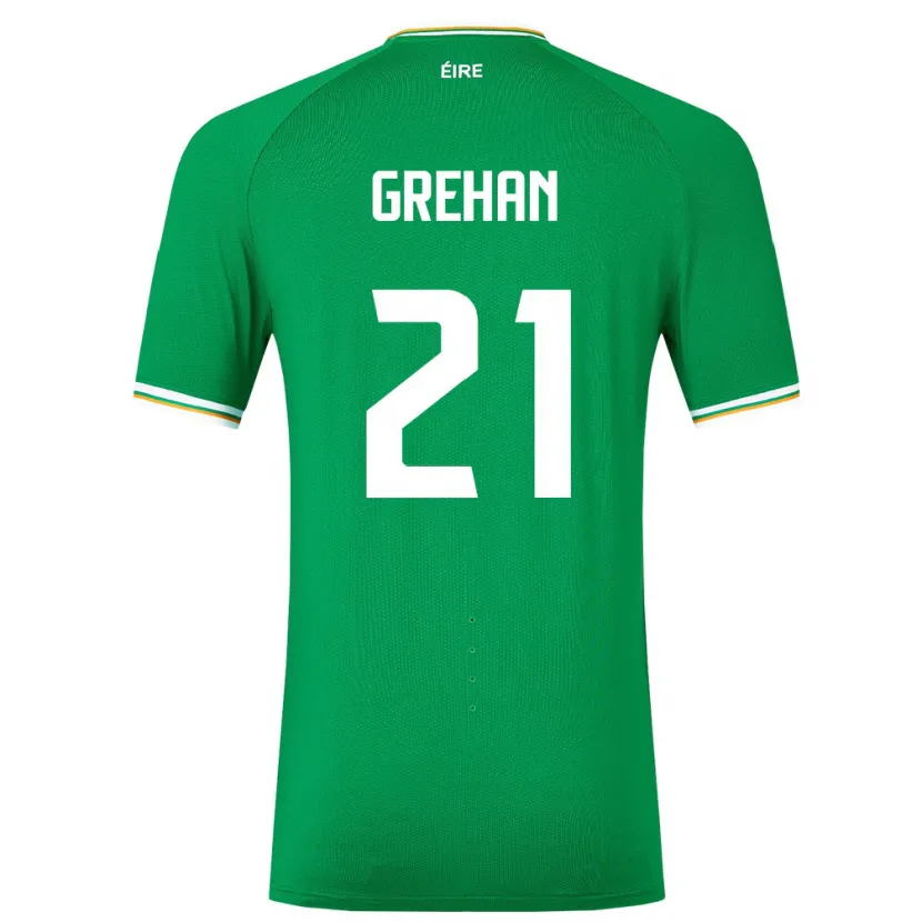 Danxen Kid Ireland Sean Grehan #21 Green Home Jersey 24-26 T-Shirt