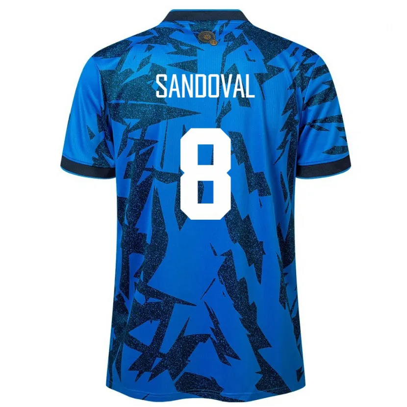 Danxen Kid El Salvador Emerson Sandoval #8 Blue Home Jersey 24-26 T-Shirt