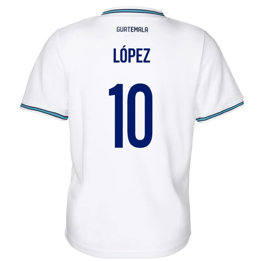 Danxen Kid Guatemala Antonio López #10 White Home Jersey 24-26 T-Shirt