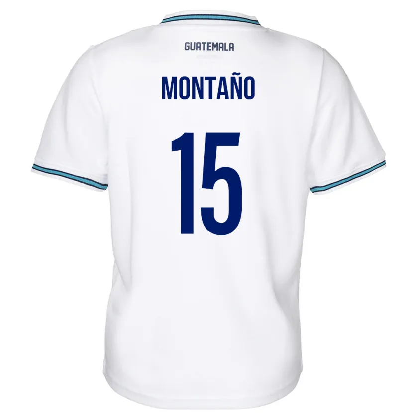 Danxen Kid Guatemala Figo Montaño #15 White Home Jersey 24-26 T-Shirt