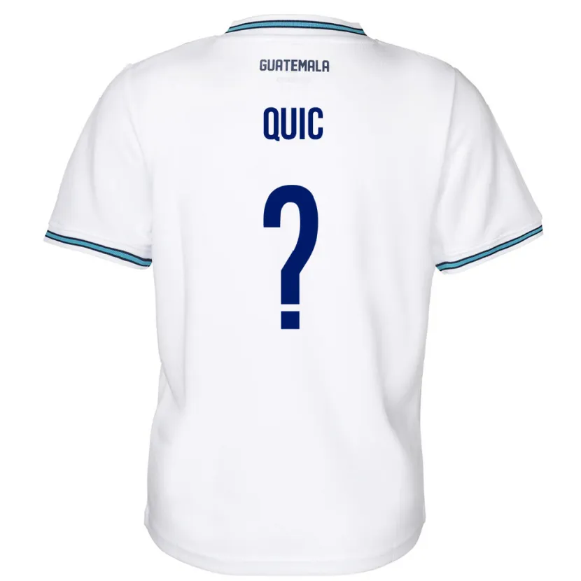 Danxen Kid Guatemala Matthew Quic #0 White Home Jersey 24-26 T-Shirt