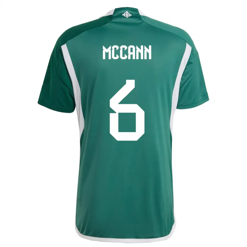 Danxen Kid Northern Ireland Charlie Mccann #6 Green Home Jersey 24-26 T-Shirt