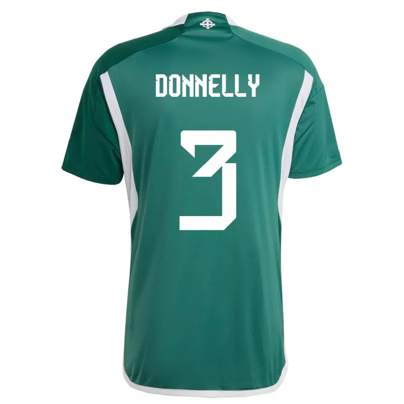 Danxen Kid Northern Ireland Aaron Donnelly #3 Green Home Jersey 24-26 T-Shirt