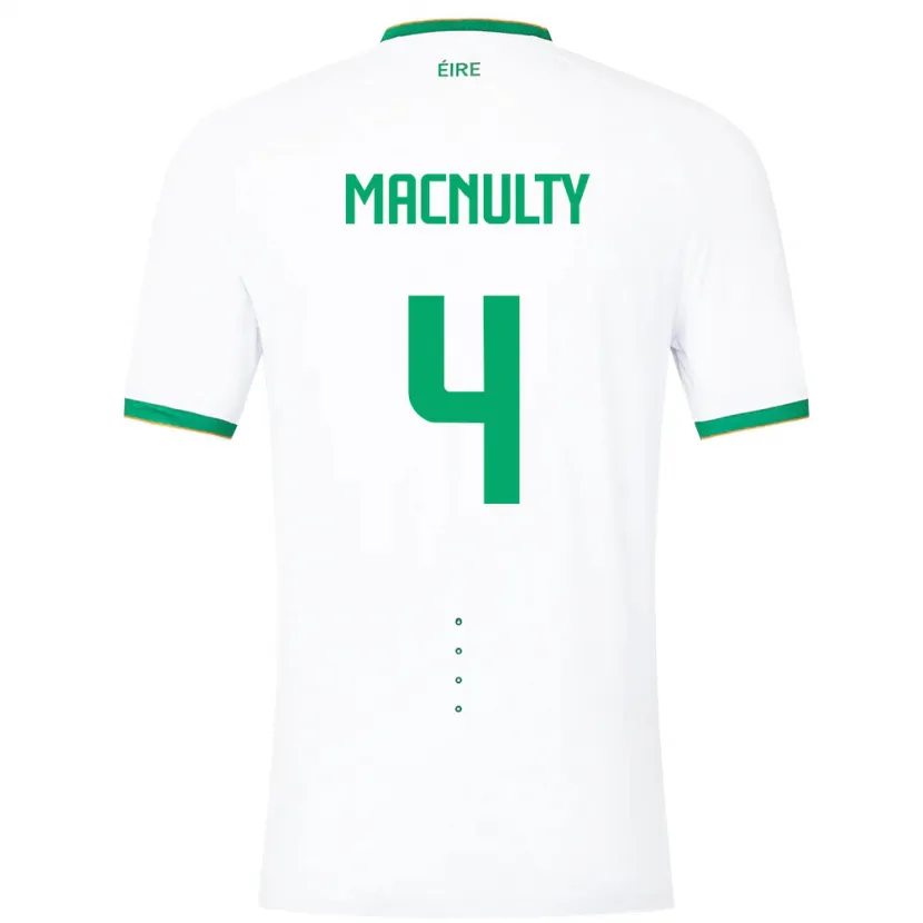 Danxen Kid Ireland Anselmo García Macnulty #4 White Away Jersey 24-26 T-Shirt