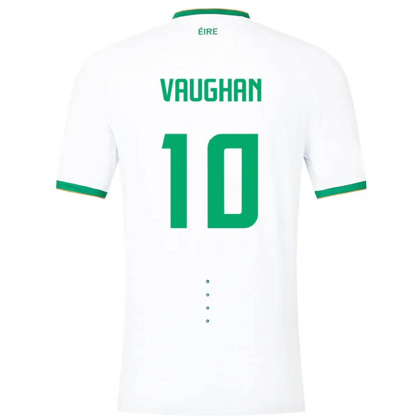 Danxen Kid Ireland Harry Vaughan #10 White Away Jersey 24-26 T-Shirt