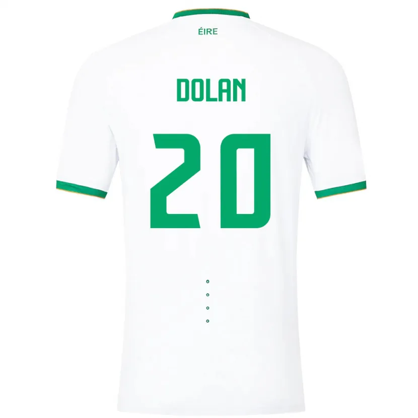 Danxen Kid Ireland Ellen Dolan #20 White Away Jersey 24-26 T-Shirt