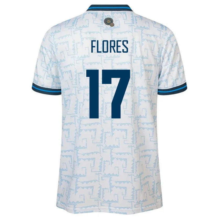 Danxen Kid El Salvador Diego Flores #17 White Away Jersey 24-26 T-Shirt