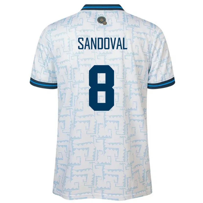 Danxen Kid El Salvador Emerson Sandoval #8 White Away Jersey 24-26 T-Shirt