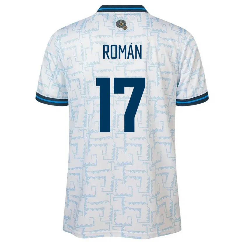 Danxen Kid El Salvador Kevin Román #17 White Away Jersey 24-26 T-Shirt