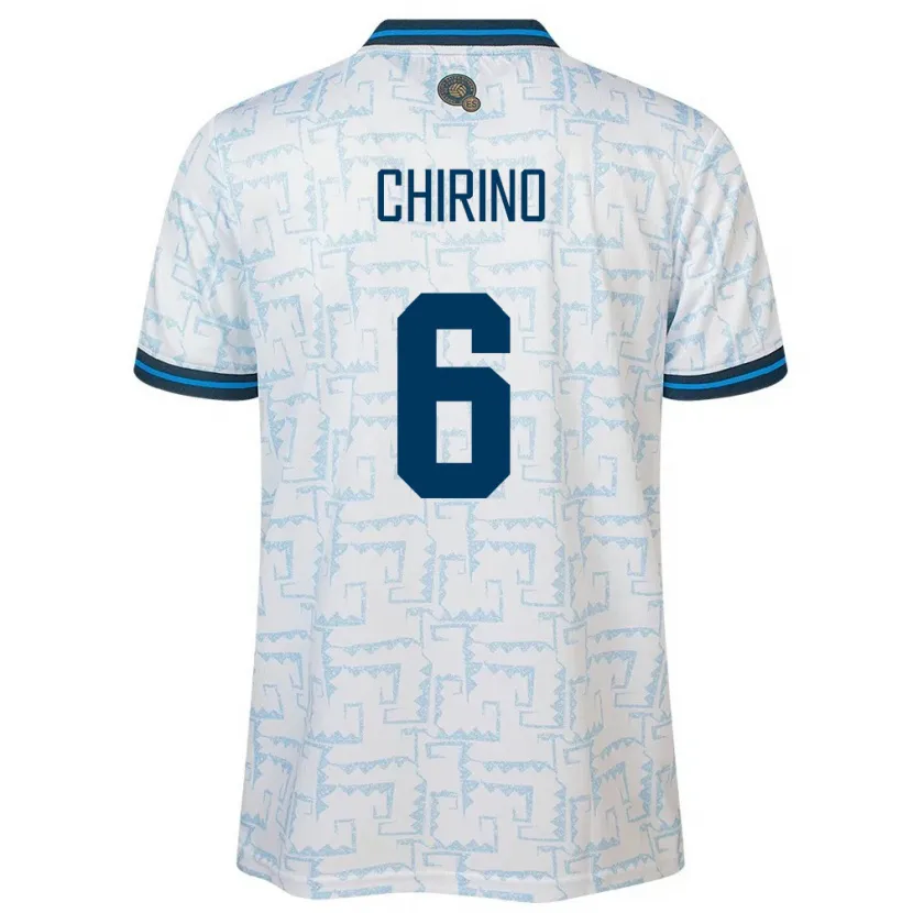 Danxen Kid El Salvador Alejandra Chirino #6 White Away Jersey 24-26 T-Shirt