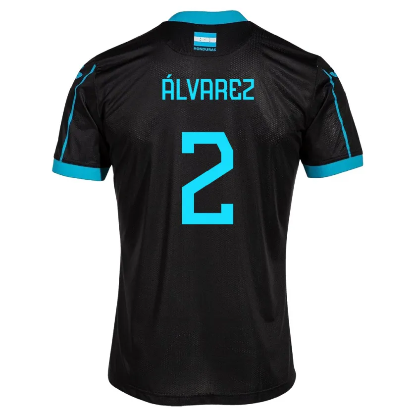 Danxen Kid Honduras Kevin Álvarez #2 Black Away Jersey 24-26 T-Shirt