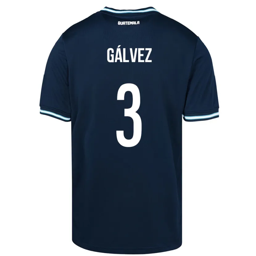 Danxen Kid Guatemala Fredy Gálvez #3 Blue Away Jersey 24-26 T-Shirt