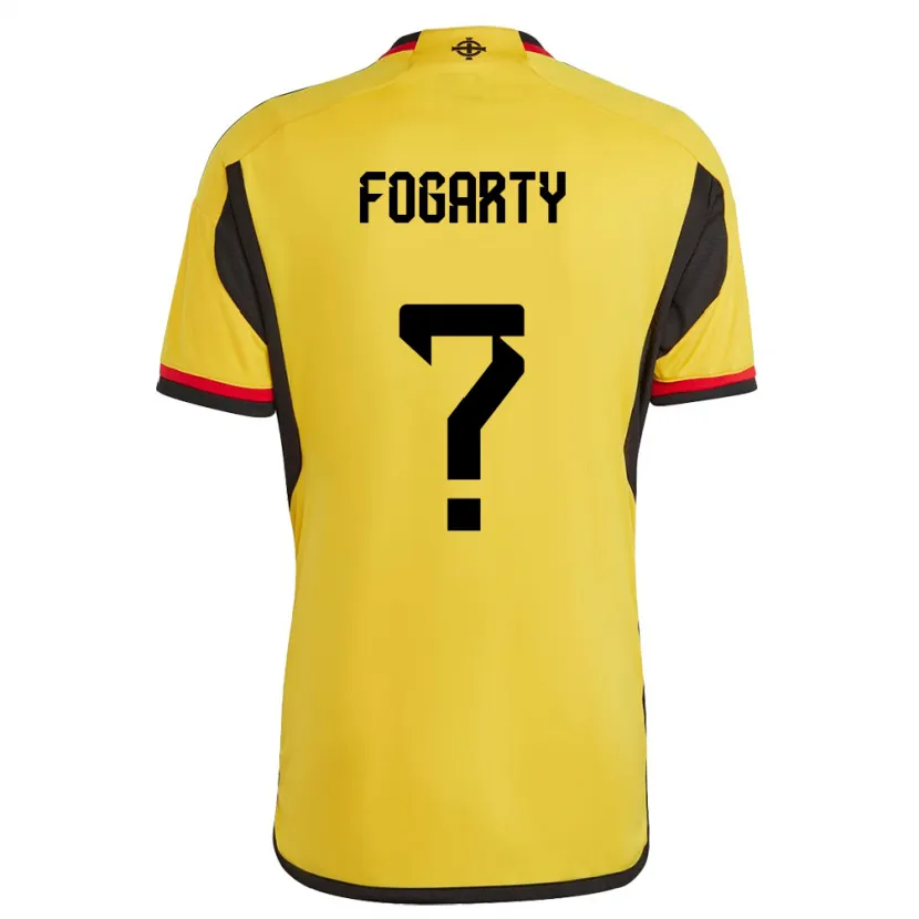 Danxen Kid Northern Ireland Tom Fogarty #0 White Away Jersey 24-26 T-Shirt