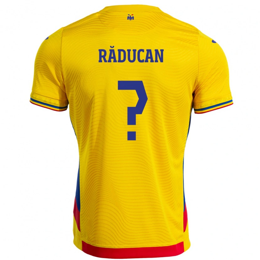 Danxen Men Romania Iustin Răducan #0 Yellow Home Jersey 24-26 T-Shirt