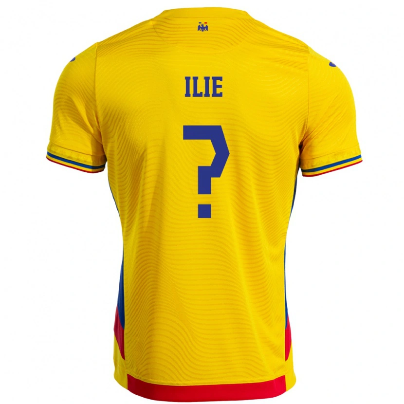 Danxen Men Romania Mario Ilie #0 Yellow Home Jersey 24-26 T-Shirt