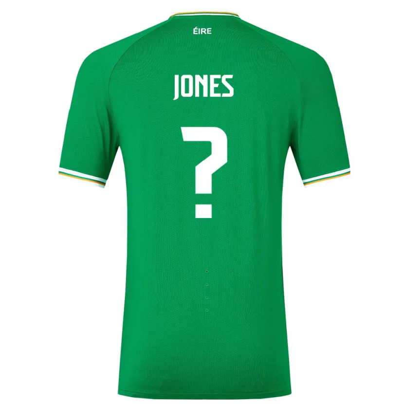 Danxen Men Ireland Nico Jones #0 Green Home Jersey 24-26 T-Shirt