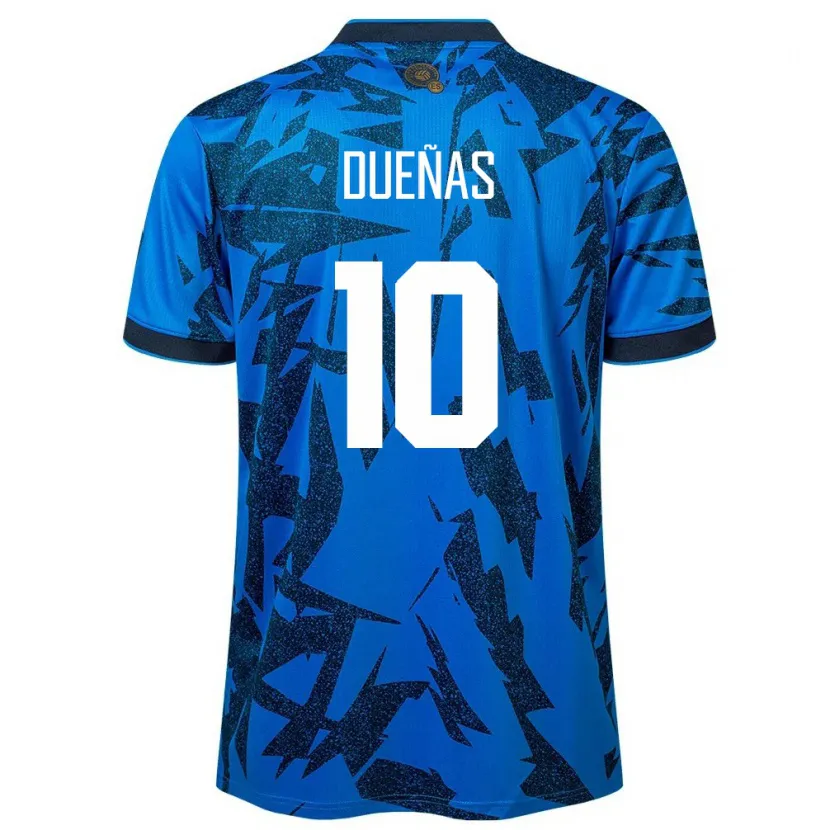 Danxen Men El Salvador Enrico Dueñas #10 Blue Home Jersey 24-26 T-Shirt