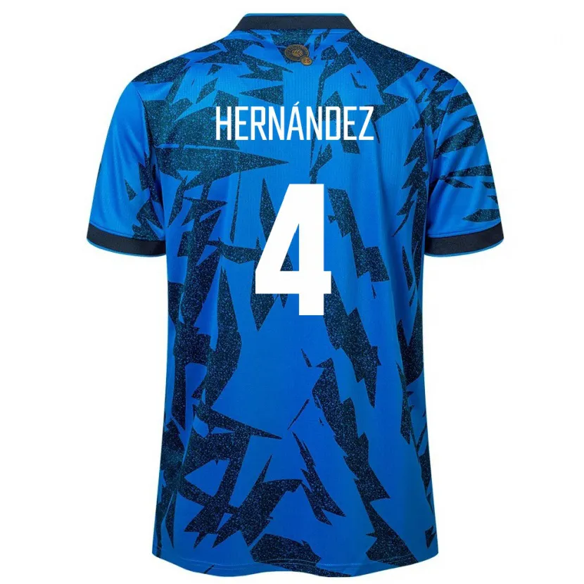 Danxen Men El Salvador Elaily Hernández #4 Blue Home Jersey 24-26 T-Shirt