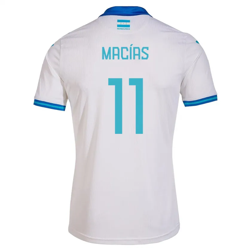 Danxen Men Honduras Jefryn Macías #11 White Home Jersey 24-26 T-Shirt